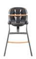 Jedálenská stolička z dreva Up & Down High Chair Beaba polohovatelná do 6 výšok sivá od 6-36 mes
