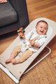 Detské hojdacie lehátko Eazy Relax Beaba Greige skladacie hnedé od 0 mes