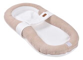 Hniezdo pre bábätká Cocoony Heather Clay Beaba z ultra mäkkého textilu s vyvýšenými okrajmi hnedé od 0-3 mes
