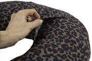 Hrejivý vankúš Little Warmy Jersey Leopard Beaba s ľanovými semienkami na nahrievanie a chladenie s leopardím vzorom