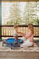 Trampolína Activity Center 3-in-1 smarTrike skladacia okrúhla s obvodom 92 cm s rúčkou bazénom a 100 ks loptičiek od 10 mes