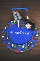 Trampolína Activity Center 3-in-1 smarTrike skladacia okrúhla s obvodom 92 cm s rúčkou bazénom a 100 ks loptičiek od 10 mes