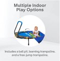 Trampolína Activity Center 3-in-1 smarTrike skladacia okrúhla s obvodom 92 cm s rúčkou bazénom a 100 ks loptičiek od 10 mes