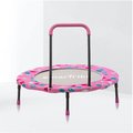 Trampolína Activity Center 3-in-1 Pink smarTrike skladacia okrúhla s obvodom 92 cm s rúčkou bazénom a 100 ks loptičiek od 10 mes