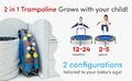 Trampolína Activity Center 2v1 smarTrike skladacia okrúhla s 92 cm obvodom s rúčkou na držanie od 12 mes