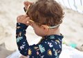 Slnečné okuliare pre deti Beaba Merry Pollen žlté od 2-4 rokov