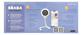 Elektronická opatrovateľka Video Baby Monitor Zen Connect White Beaba s napojením na mobil (Android a iOS) 1080p FULL HD s infračerveným nočným videní