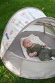 Plážový stan pre deti Breezynest Anti UV Tent Clay Earth Beaba s 360° ventiláciou a ochranou proti piesku a hmyzu béžový od 0-24 mes
