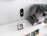 Cestovná elektronická opatrovateľka Video Baby Monitor Zen Travel White Beaba prenosná bez potreby Wi-Fi