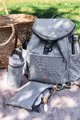 Prebaľovacia taška ako batoh Vancouver Backpack Heather Grey Beaba s doplnkami 22 l objem 42 cm svetlošedá