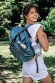 Prebaľovacia taška ako batoh Vancouver Backpack Dark Cherry Blossom Beaba s doplnkami 22 l objem 42 cm zelená