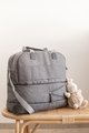 Prebaľovacia taška ku kočíku Beaba Amsterdam II Expandable Travel Changing Bag Heather Grey 2 veľkosti sivá