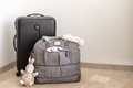 Prebaľovacia taška ku kočíku Beaba Amsterdam II Expandable Travel Changing Bag Heather Grey 2 veľkosti sivá