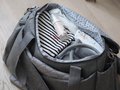 Prebaľovacia taška ku kočíku Beaba Sydney II Changing Bag Heather Grey sivá