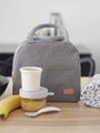 Izotermická taška na obed Isothermal Lunch Bag Beaba Heather Grey sivá