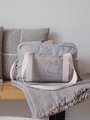 Prebaľovacia taška ku kočíku Changing Bag Paris Beaba Pearl Grey s doplnkami sivá