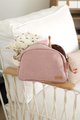 Kozmetická taštička Toiletry Pouch Beaba Canvas Dusty Rose so zipsom ružová