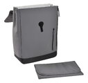 Prebaľovací batoh Oslo Changing Bag Mineral Grey Beaba vodeodolný s prebaľovacou podložkou a popruhmi ku kočíku sivý BE940320
