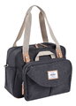 Prebaľovacia taška ku kočíku Geneva II Changing Bag Dark Heather Grey Beaba s prebaľovacou podložkou sivá