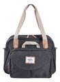 Prebaľovacia taška ku kočíku Geneva II Changing Bag Dark Heather Grey Beaba s prebaľovacou podložkou sivá  BE940326