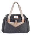 Prebaľovacia taška ku kočíku Sydney II Changing Bag Dark Heather Grey Beaba s prebaľovacou podložkou sivá BE940327