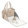 Prebaľovacia taška ku kočíku Sydney II Changing Bag Eco Clay Beaba s prebaľovacou podložkou béžová