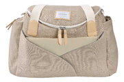Prebaľovacia taška ku kočíku Sydney II Changing Bag Eco Clay Beaba s prebaľovacou podložkou béžová