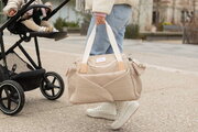 Prebaľovacia taška ku kočíku Sydney II Changing Bag Eco Clay Beaba s prebaľovacou podložkou béžová