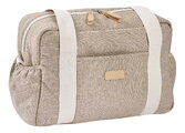 Prebaľovacia taška ku kočíku Paris Changing Bag Eco Clay Beaba s prebaľovacou podložkou béžová