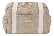 Prebaľovacia taška ku kočíku Paris Changing Bag Eco Clay Beaba s prebaľovacou podložkou béžová