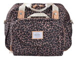 Prebaľovacia taška ku kočíku Geneva II Changing Bag Leopard Beaba s prebaľovacou podložkou vzorovaná