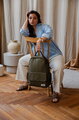Prebaľovací batoh Tokyo Backpack Lichen Beaba s prebaľovacou podložkou a popruhmi ku kočíku zelený