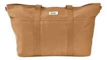 Prebaľovacia taška ku kočíku Madrid Changing Bag XXL Ochre Beaba s prebaľovacou podložkou a popruhmi ku kočíku hnedá