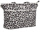 Prebaľovacia taška ku kočíku Madrid Bag Leopard Clay Beaba s prebaľovacou podložkou a popruhmi ku kočíku leopardí vzor
