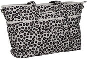 Prebaľovacia taška ku kočíku Madrid Bag XXL Leopard Clay Beaba s prebaľovacou podložkou a popruhmi ku kočíku extra veľká leopardí vzor