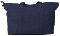 Prebaľovacia taška ku kočíku Madrid Bag XXl Denim Beaba s prebaľovacou podložkou a popruhmi ku kočíku extra veľká modrá