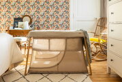 Prenosná postieľka pre bábätko 3in1 Travel Cot Easy Sleep Clay Gazelle Beaba skladacia hnedá od 0-24 mes