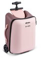 Kufor na kolieskach so sedátkom pre dieťa Carry-On Suitcase With Child Seat Luggage Eazy Sorbet Beaba 2v1 s prídavnými kolieskami pre stabilitu 22 l n