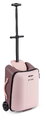 Kufor na kolieskach so sedátkom pre dieťa Carry-On Suitcase With Child Seat Luggage Eazy Sorbet Beaba 2v1 s prídavnými kolieskami pre stabilitu 22 l n