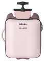 Kufor na kolieskach so sedátkom pre dieťa Carry-On Suitcase With Child Seat Luggage Eazy Sorbet Beaba 2v1 s prídavnými kolieskami pre stabilitu 22 l n