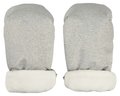 Rukavice palčiaky ku kočíku Handies Beaba Heather Grey extra teplé nepremokavé sivé
