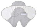 Zavinovačka Babynomade® Double Fleece Beaba Heather Grey White dvojvrstvová extra teplá sivá od 0-6 mes
