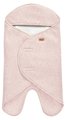 Zavinovačka Babynomade® Double Fleece Beaba Dusty Rose White dvojvrstvová extra teplá ružová od 0-6 mes