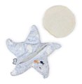Plyšová hviezdica s levanduľovým vankúšikom Feel Good Plush Starfish Petit Calme Kaloo na zahrievanie alebo chladenie sivá 22 cm z jemného materiálu v