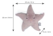 Plyšová hviezdica s levanduľovým vankúšikom Feel Good Plush Starfish Petit Calme Kaloo na zahrievanie alebo chladenie sivá 22 cm z jemného materiálu v