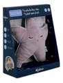 Plyšová hviezdica s levanduľovým vankúšikom Feel Good Plush Starfish Petit Calme Kaloo na zahrievanie alebo chladenie sivá 22 cm z jemného materiálu v