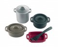 Set vase Écoiffier 100% Cheef Cook verde-roșu-negru-argintiu de la 18 luni