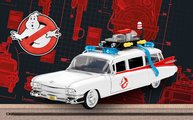 Autíčko Ghostbusters ECTO-1 Jada kovové s otvárateľnými dverami dĺžka 23 cm 1:24 od 8 rokov