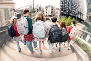 Školský batoh Backpack College Grey Melange Jeune Premier ergonomický luxusné prevedenie 45*25 cm