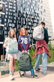 Školský batoh Backpack College Grey Melange Jeune Premier ergonomický luxusné prevedenie 45*25 cm